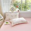 Jieliya Par de Fundas de Almohada Estampadas de Algodón Puro Paquete de 2 2025 Nueva Funda de Almohada de Algodón Dormitorio Hogar Funda para Almohada Interior