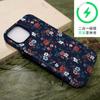 Suministro Transfronterizo de Funda para Teléfono Floral Retro Azul Marino Manzana 15 Mate iPhone 17Pm Funda Magnética Al por Mayor