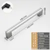 Manija de extensión para puerta de gabinete Manija de puerta de gabinete de acero inoxidable Tirador de puerta de armario Cajón Tirador de cesta Manija de puerta de lavavajillas Refrigerador