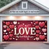 Tela de Fondo Transfronteriza Nueva para el Día de San Valentín 2026 para Decoración de Citas de Parejas, Tela Colgante para Habitación y Arreglo Exterior, Tela Colgante para Banner
