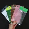 Sacos Transparentes Autosselantes com Furos para Pendurar Personalizados, Sacos de Embalagem Coloridos Espessados, Sacos Selantes Foscos de PVC, Sacos para Pudim, Produção e Atacado