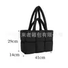 Bolso Tote Grande Acolchado Esponjoso para Mujer Bolso de Hombro Ligero Bolso para Viajes al Trabajo Gimnasio