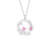 Collar Original de Diseño de Corona de Rosas de Plata S925 para Mujer Cadena para Clavícula Enrollada con Circonita Rosa Microincrustada Cadena Nicho Mori