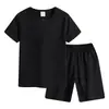 Conjunto Casual de Shorts Color Block para Crianças de 6-12 Anos para Meninos e Meninas, Atacado de Fabricante de Roupas Infantis