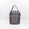 Bolsa Satchel Personalizada por el Fabricante con Rayas Verticales de Colores, Bolsa de Picnic de Doble Capa, Bolsa Satchel para el Almuerzo, Bolsa para el Almuerzo Conservadora de la Frescura, Bolsa de Hielo