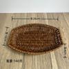 Cesta de Mimbre para Snacks, Cesta de Mimbre, Cesta de Snacks, Cesta de Plástico para Pan, Cesta para Palomitas de Maíz, Guarnición para Hot Pot, Papas Fritas, Plato de Frutas