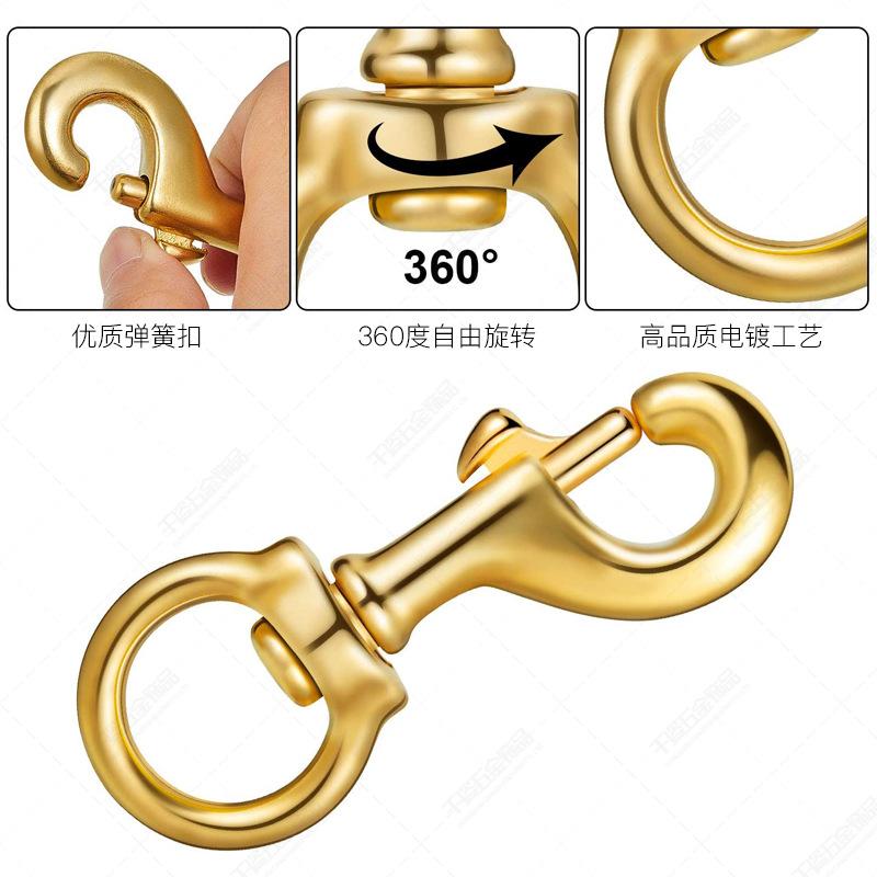 金色锌合金钩扣02