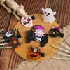 Pasador de Halloween Brillo Rosa Araña Calavera Pinza de Pato Transfronterizo Pasador de Halloween Calabaza Adorno de Ambiente Accesorios