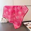 Bufanda de Seda de Alta Gama con Estampado de Anacardo de Comercio Exterior, Bufanda Cuadrada de Seda Artificial, Bufanda Versátil para el Cuello, Bufanda Cuadrada Pequeña, Pañuelo para la Cabeza, Bufanda para Mujeres