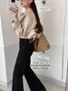 Jeans Acampanados Adelgazantes Versátiles de Tela Elástica en Cuatro Direcciones Estilo Lujo Ligero de Alta Gama para Mujer Otoño Su Xinlan/YOUMO 92827-29