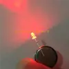 3mm/F3 branco cabelo vermelho vermelho LED diodo emissor de luz vermelho brilhante cabeça redonda perna curta LED contas de lâmpada