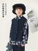 Colete Jeans Moda Masculina Wulibu Primavera e Outono 2026 Novo Estilo para Crianças Maiores Simples Solto Roupa Externa Tendência