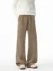 Outono de 2026 Novo Estilo Sombra Zero Parede Junta de Bambu Veludo Corte Inclinado Calça de Perna Reta M-5XL HK261188-P32