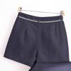 Europa y Estados Unidos verano línea brillante para mujer nuevo shorts de mezclilla moda callejera dientes transfronterizo suministro transfronterizo