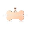 Aço Inoxidável Tag de Identificação para Animais de Estimação Osso Grande Tag de Identificação para Cães Osso Metal Tag Anti-Perda para Animais de Estimação Tag para Gravação DIY