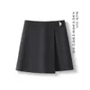 Falda de traje de mujer a la moda hecha a medida, nueva falda de línea A irregular de cintura alta para otoño 2026, adelgazante y elegante