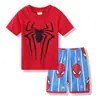 Ropa de Casa Manga Corta para Niños con Historia de Aviones Traje de Verano para Niños Traje para Aire Acondicionado Pijama de Dibujos Animados C04