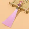 Pingente de Nó Chinês Tassel Esmaltado acessórios de joalheria brinco pendurado marcador de página de livro pendrive tassel tampa de metal de coroa tassel