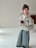 Ropa exterior de otoño para niñas 2026 nuevo y elegante cortavientos con capucha para bebés, chaqueta de primavera y otoño para niños con bloques de color