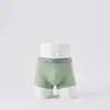Calzoncillos tipo bóxer para hombre, Slips elásticos de poliéster con cintura elástica estampada