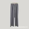 [Liquidación Sin Devoluciones] Traje de Pantalón Minimalista de Pierna Recta Delgado con Caída para Barrer el Suelo para Mujer [Original 133