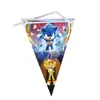 Nueva Colección de Banderines Triangulares con Temas de Dibujos Animados para Decoración de Fiestas de Cumpleaños y Festividades, Accesorios y Pancartas