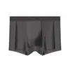 Roupa Íntima Masculina 120S Seda Gelada Sem Costura Nylon Juventude Boxer Shorts 10A Cueca Boxer Antibacteriana Roupa Íntima Masculina