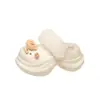 Zapatillas de algodón versátiles para interior con suela gruesa para mujer, con lindos diseños de dibujos animados y detalles de felpa, cálidos y peludos, nueva colección otoño/invierno 2026