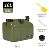 Cubeta de almacenamiento de agua para camping al aire libre agua potable portátil con grifo para el hogar coche almacenamiento de agua al por mayor verde militar cubo cuadrado de PE