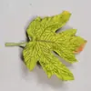 Folha de bordo de peça única folha de árvore falsa cor de outono amarelo vermelho galho de árvore falsa folha de árvore falsa cerimônia de casamento cobertura de piso de casamento folhas mortas folhas caídas