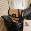 Bolso de Diseño de Nicho con Bloques de Color de Moda para Mujer 2025 Primavera Nuevo Estilo Bolso Silla Bolso de Hombro Único Cruzado Versátil Retro