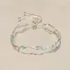 Arcoíris de verano ~ pulsera de nicho de color pequeño y fresco dopamina pulsera elástica de alta gama para mujer de verano al por mayor