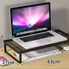Soporte elevador de computadora, almacenamiento de escritorio, base enfriadora para laptop, almacenamiento para dormitorio/oficina, bandeja para teclado