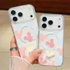 Serie de Colores Macaron Funda para Teléfono Apple 17 con Patrón Suave y Lindo de Dibujos Animados de Mickey Funda para Teléfono iPhone Fábrica de Origen
