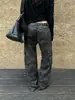 Pantalones de trabajo Yuyi camuflaje para mujer, estilo americano de alta calle de otoño, holgados, fluidos, de pierna ancha, adelgazantes, de pierna recta, casuales 9706