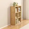 Estantería de Madera Maciza para Niños con Rejilla de Almacenamiento Gabinete de Almacenamiento para Jardín de Infancia Estantería de Almacenamiento de Sala de Estar de Pie en el Suelo Montada en la Pared