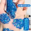 Sombra de Ojos Líquida con Lentejuelas Grande Gel sin Pegamento Brillo Brillo Maquillaje de Apoyo para Conciertos Maquillaje de Escenario Decoración para el Cabello