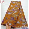 Tecido Brocado Jacquard Antigo Bordado Dupla Face com Fio de Ouro e Prata Renda Brocada Africana