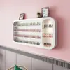 Estante de exhibición para salón de uñas, estante para esmalte de uñas, estante de pared, estante de almacenamiento, popular estante de exhibición para esmalte de uñas y gel, organizador