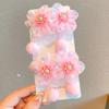 Cuerda para el Pelo de Flor de Colores Super Hada para Niñas, Bolas de Pelo Rosas, Anillos Pequeños Intestinales, Anillos para el Pelo de Bebé
