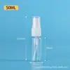 Botella de Spray de Plástico Transparente en Stock, Botella de Spray Pequeña para Desinfección con Alcohol, Dispensador Portátil de Agua Cosmética, Botella de Niebla Fina para Viaje