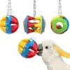 Juguetes para Pájaros, Juguetes para Loros, Bolas de Juguete de Plástico, Juguetes para Masticar, Juguetes que Hacen Sonido, Juguetes para Aliviar el Aburrimiento, Decoraciones para Jaulas de Pájaros, Venta al por Mayor Transfronteriza
