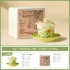 Juego de Té Factory Flower Whisper Cerámica Kung Fu Juego de Té Gama Alta Gaiwan Blanco Mineral Tetera Personal y Taza de Degustación