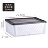 Set de Recipientes de Plástico con Drenaje para Refrigerador Microondas Grado Alimenticio Caja de Almacenamiento con Sello de Anillo de Goma Gran Capacidad Conservación Fresca