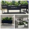 Jardineras Combinadas de Acero Inoxidable para Exterior para Divisiones de Calle Comercial, Estantes de Hierro para Flores para Oficinas de Ventas, Jardineras para Exterior