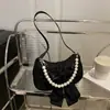 Bolsa de Aparência Sofisticada 2025 Laço Doce Nova Bolsa de Ombro para o Dia a Dia Moda Simples Design de Nicho Bolsa de Ombro