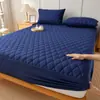 Sábana Bajera Impermeable de Color Sólido Transfronteriza Ajustada Pieza Única Engrosada Acolchada Barrera contra Orina Cubierta de Cama Hoja Protectora de Colchón de Fábrica