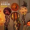 Farolillos de calabaza de Halloween farolillos de papel luminosos cadena bar hotel casa embrujada centro comercial diseño decoración accesorios suministros para festivales