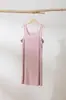 Camisón de Modal para Mujer Verano Holgado Vestido Vic Ropa de Casa Casual Color de Contraste Ropa Exterior talla grande Vestido Midi