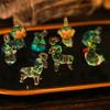 Yuyuyuan esmalte luminoso doze pingente cinza perfumado do zodíaco esmalte antigo mascote artesanato criativo